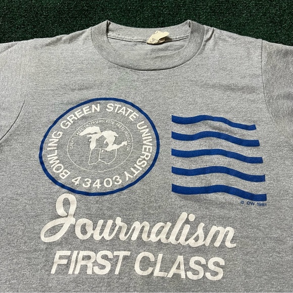 Vintage 80s 1981 BGSU Bowling Green State University T-Shirt Size S 17X25 - Picture 2 of 8